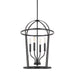Capital Lighting - Four Light Foyer - Greyson - Matte Black- Union Lighting Luminaires Decor