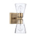 Capital Lighting - Two Light Wall Sconce - Lyra - Aged Brass- Union Lighting Luminaires Decor