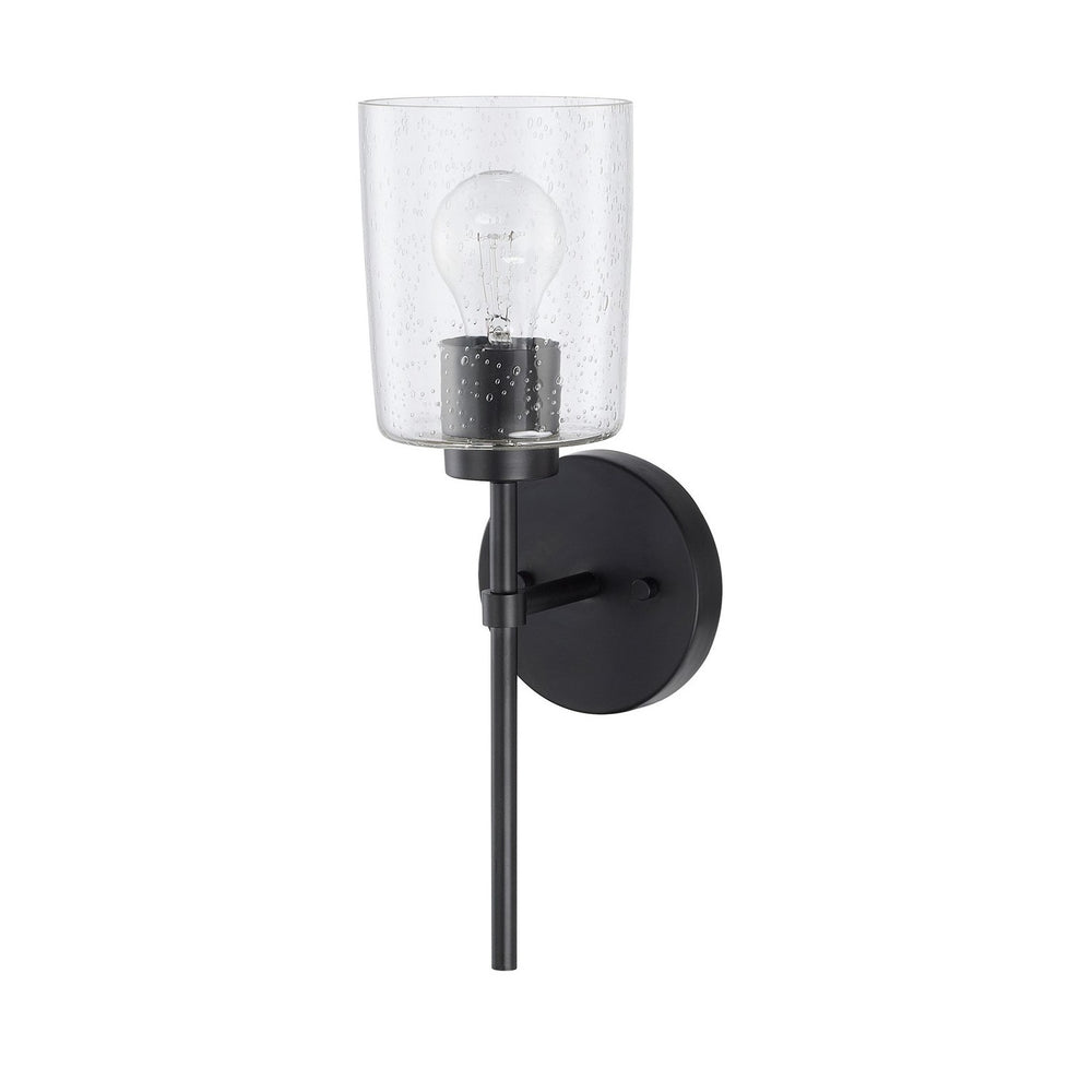 Capital Lighting - One Light Wall Sconce - Greyson - Matte Black- Union Lighting Luminaires Decor