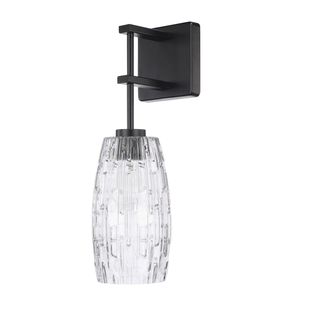 Capital Lighting - One Light Wall Sconce - Casper - Matte Black- Union Lighting Luminaires Decor