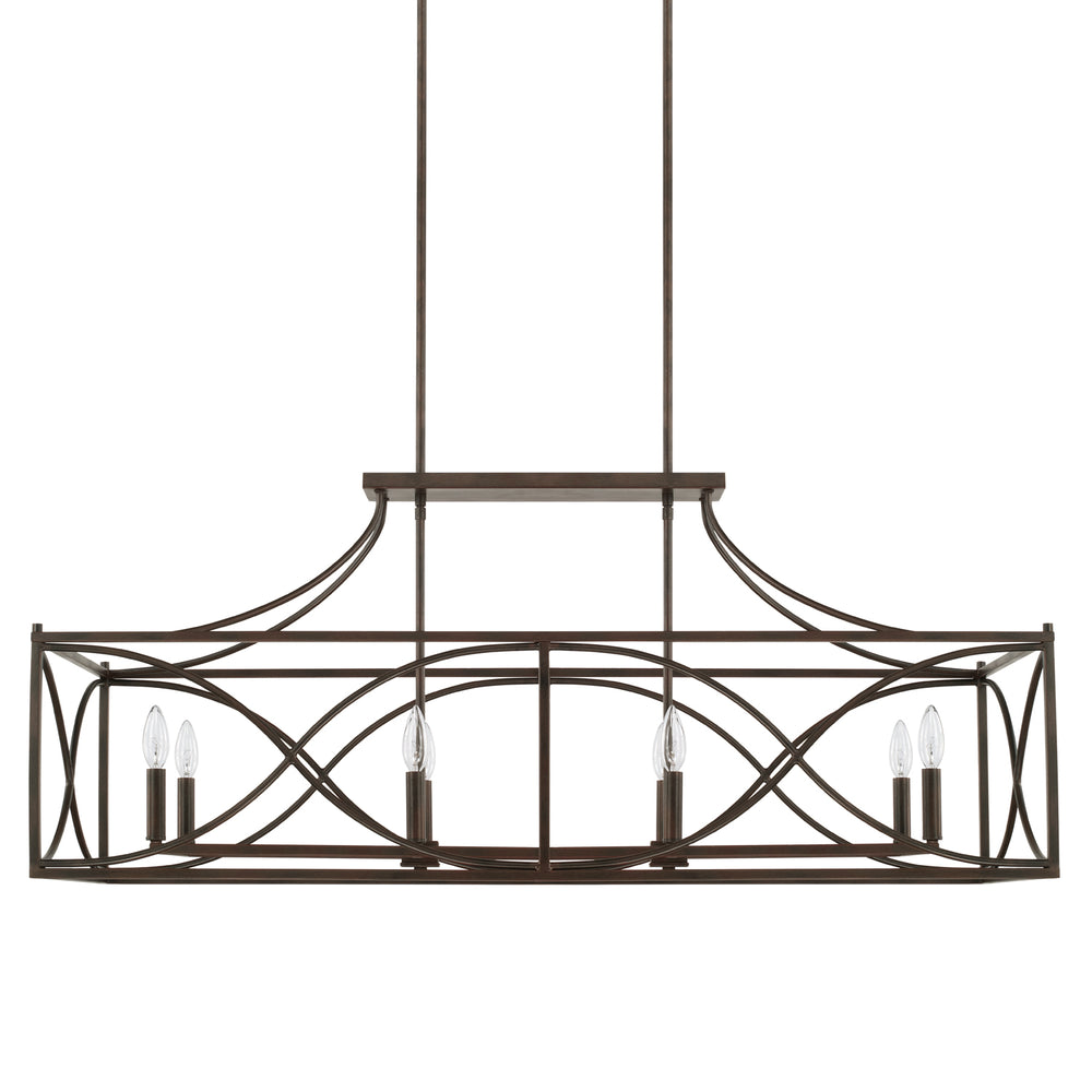 Capital Lighting - Eight Light Island Pendant - Tybee - Nordic Grey- Union Lighting Luminaires Decor