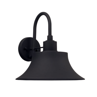 Capital Lighting - One Light Outdoor Wall Lantern - Brock - Black- Union Lighting Luminaires Decor