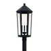 Capital Lighting - Three Light Outdoor Post Lantern - Ellsworth - Black- Union Lighting Luminaires Decor
