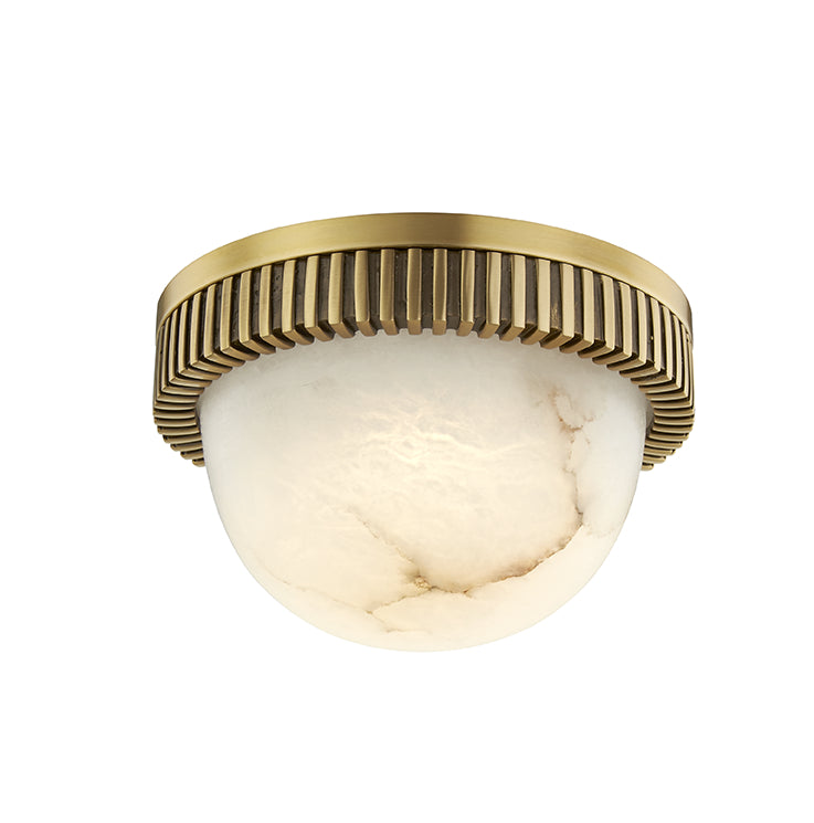 Hudson Valley - LED Flush Mount - Ainsley - Aged Brass- Union Lighting Luminaires Decor