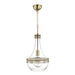 Hudson Valley - One Light Pendant - Hagen - Aged Brass- Union Lighting Luminaires Decor