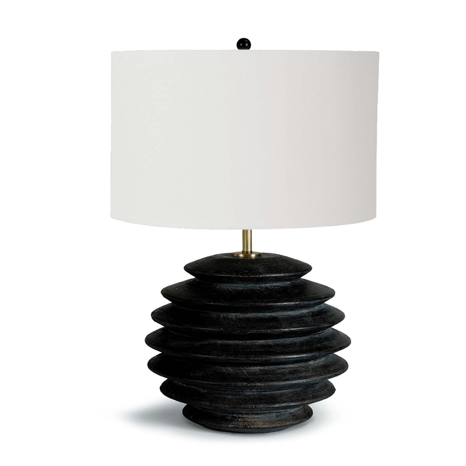Regina Andrew - One Light Table Lamp - Accordion - Ebony- Union Lighting Luminaires Decor