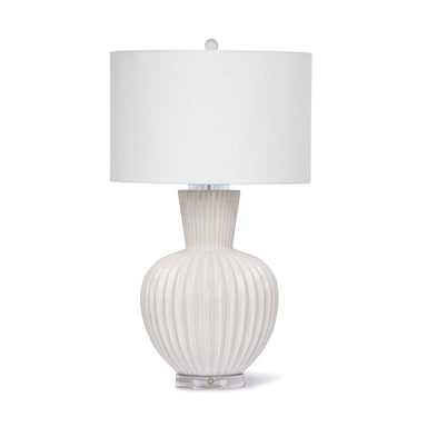 Regina Andrew - One Light Table Lamp - Madrid - White- Union Lighting Luminaires Decor