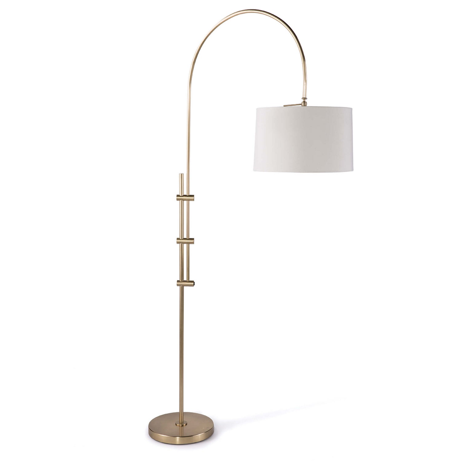 Regina Andrew - One Light Floor Lamp - Arc - Natural Brass- Union Lighting Luminaires Decor