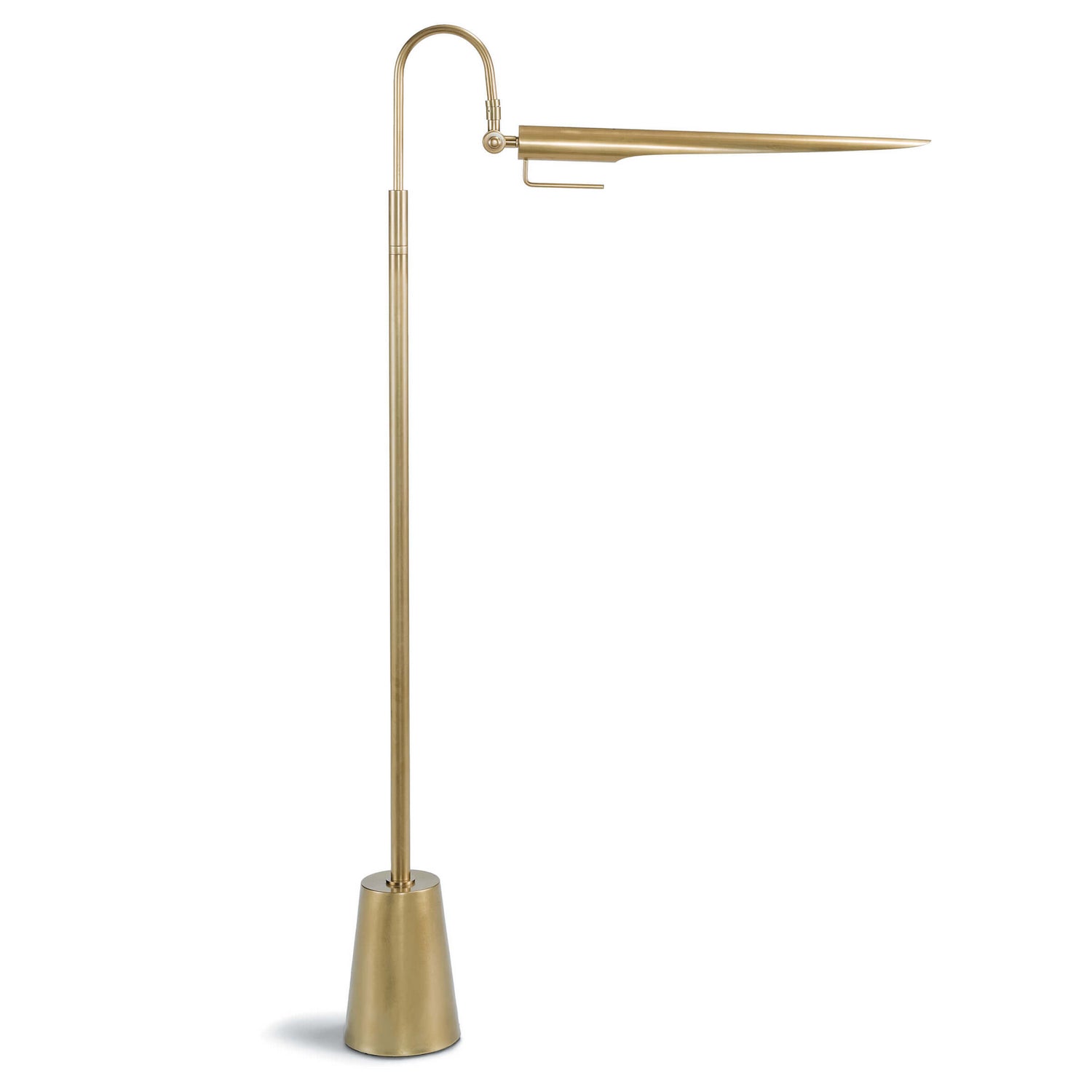 Regina Andrew - One Light Floor Lamp - Raven - Natural Brass- Union Lighting Luminaires Decor