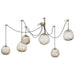 Regina Andrew - Six Light Chandelier - Molten - Natural Brass- Union Lighting Luminaires Decor