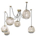 Regina Andrew - Six Light Chandelier - Molten - Natural Brass- Union Lighting Luminaires Decor
