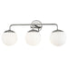 Mitzi - Three Light Bath and Vanity - Paige - Polished Nickel- Union Lighting Luminaires Decor
