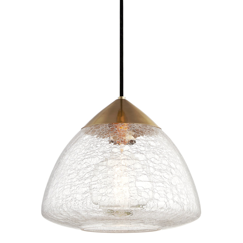 Mitzi Canada - One Light Pendant - Maya - Aged Brass- Union Lighting Luminaires Decor