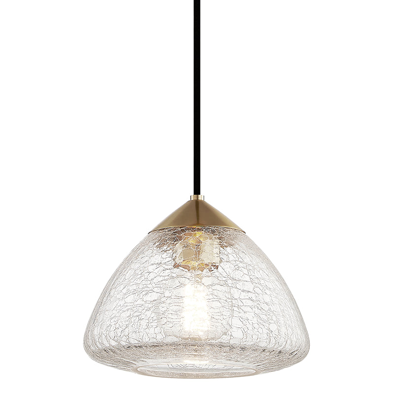 Mitzi Canada - One Light Pendant - Maya - Aged Brass- Union Lighting Luminaires Decor