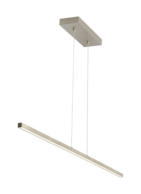 Visual Comfort Modern - LED Linear Suspension - Essence - Satin Nickel- Union Lighting Luminaires Decor