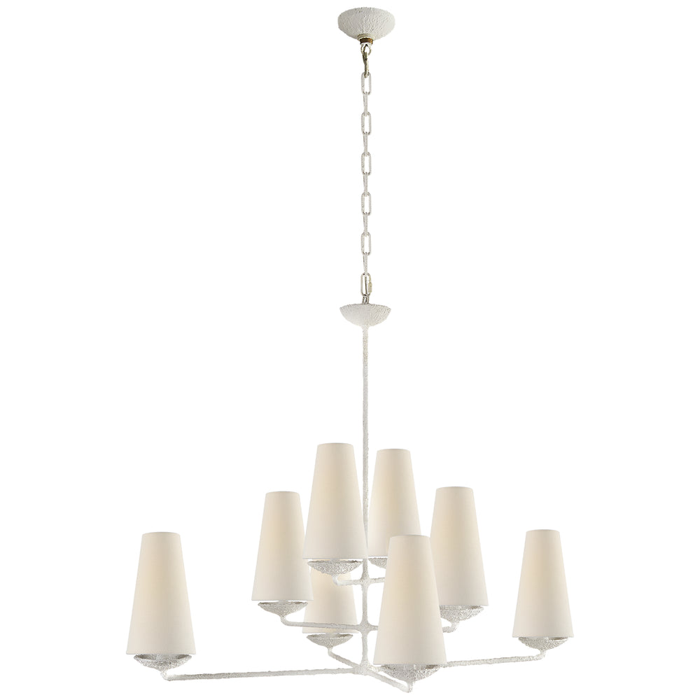 Visual Comfort Signature Canada - Eight Light Chandelier - Fontaine - Plaster White- Union Lighting Luminaires Decor