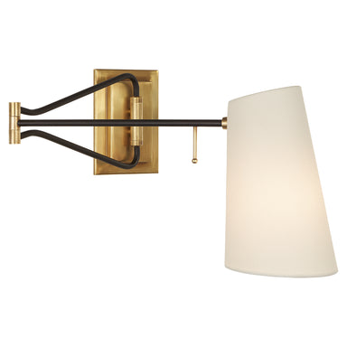Visual Comfort Signature Canada - One Light Wall Sconce - Keil - Hand-Rubbed Antique Brass and Black- Union Lighting Luminaires Decor