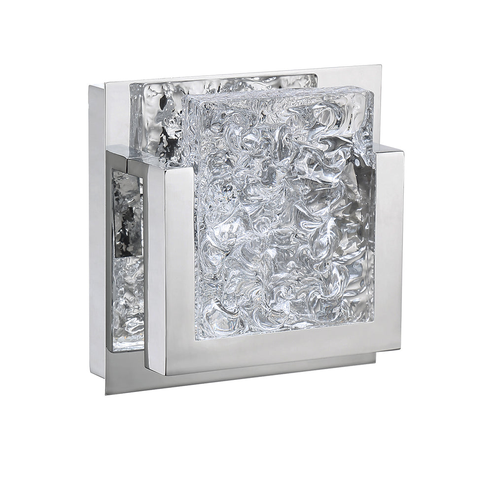 Kendal Canada - LED Bath Sconce - Ice-Lava - Chrome- Union Lighting Luminaires Decor