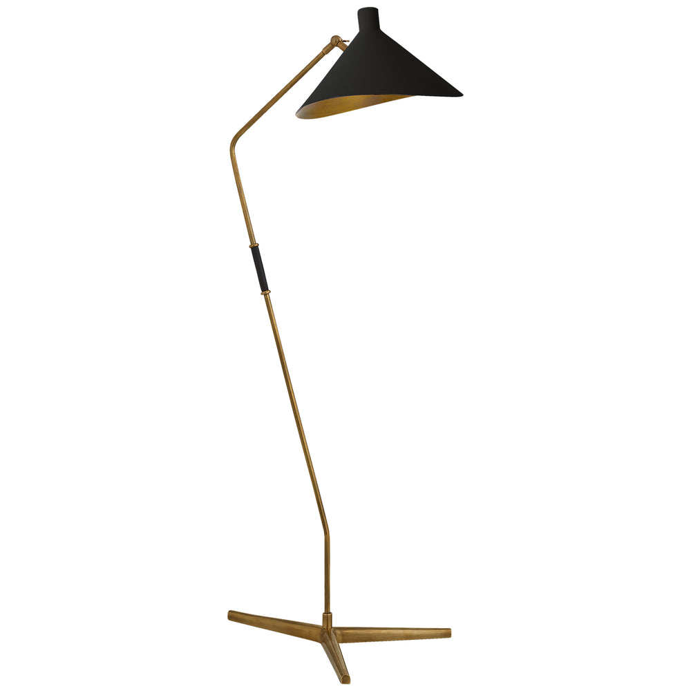 Visual Comfort Signature Canada - One Light Floor Lamp - Mayotte - Hand-Rubbed Antique Brass- Union Lighting Luminaires Decor