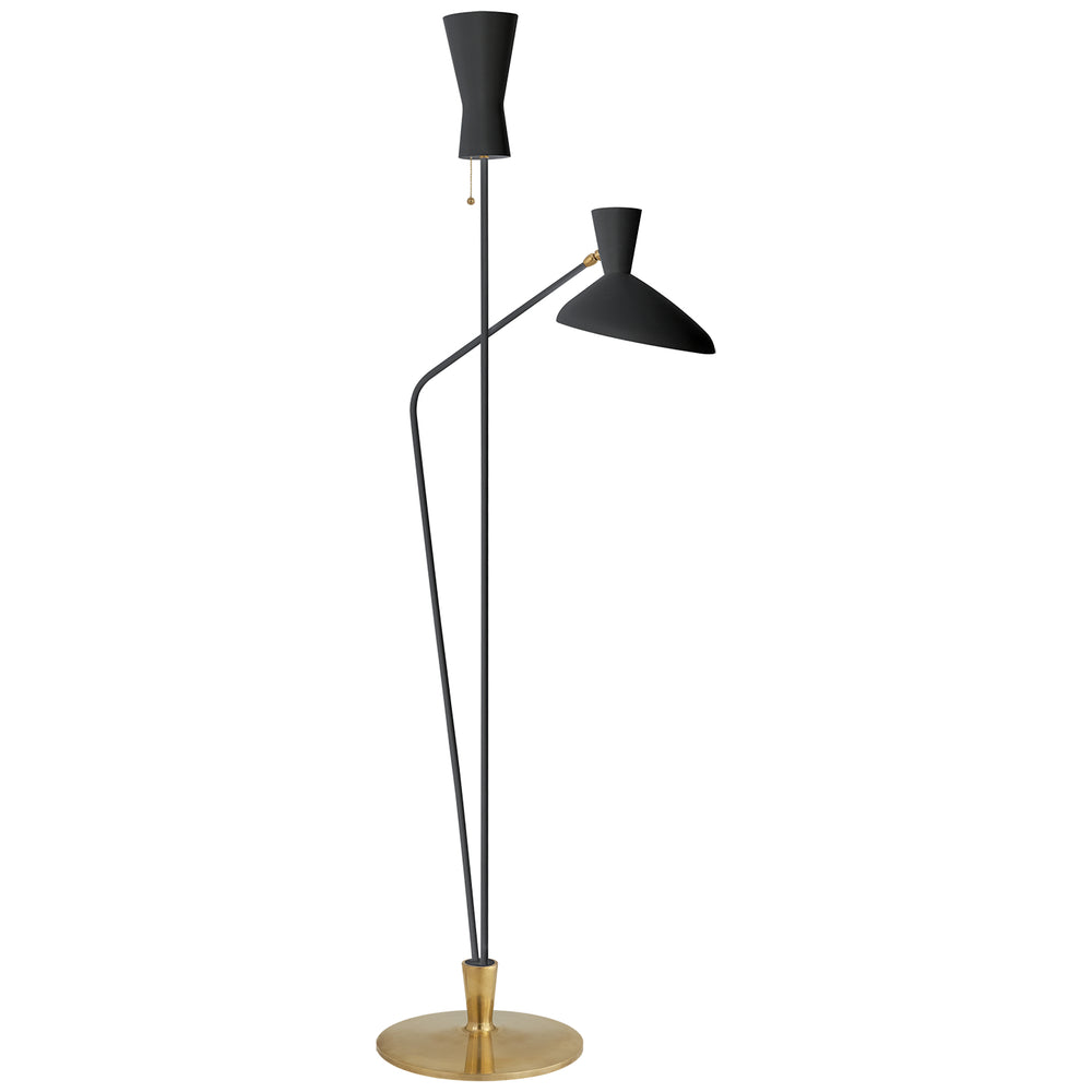 Visual Comfort Signature Canada - Two Light Floor Lamp - Austen - Matte Black- Union Lighting Luminaires Decor
