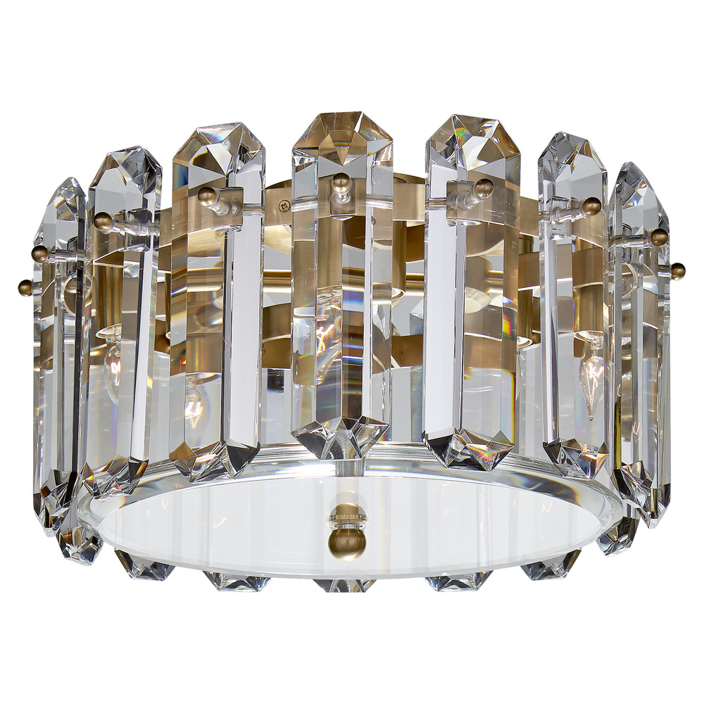Visual Comfort Signature Canada - Four Light Flush Mount - Bonnington - Hand-Rubbed Antique Brass- Union Lighting Luminaires Decor