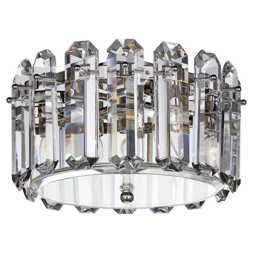Visual Comfort Signature Canada - Four Light Flush Mount - Bonnington - Polished Nickel- Union Lighting Luminaires Decor
