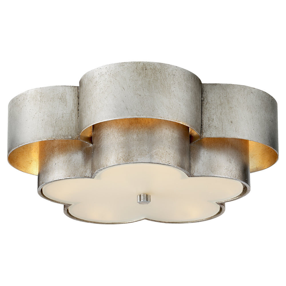 Visual Comfort Signature Canada - Four Light Flush Mount - Arabelle - Burnished Silver Leaf- Union Lighting Luminaires Decor