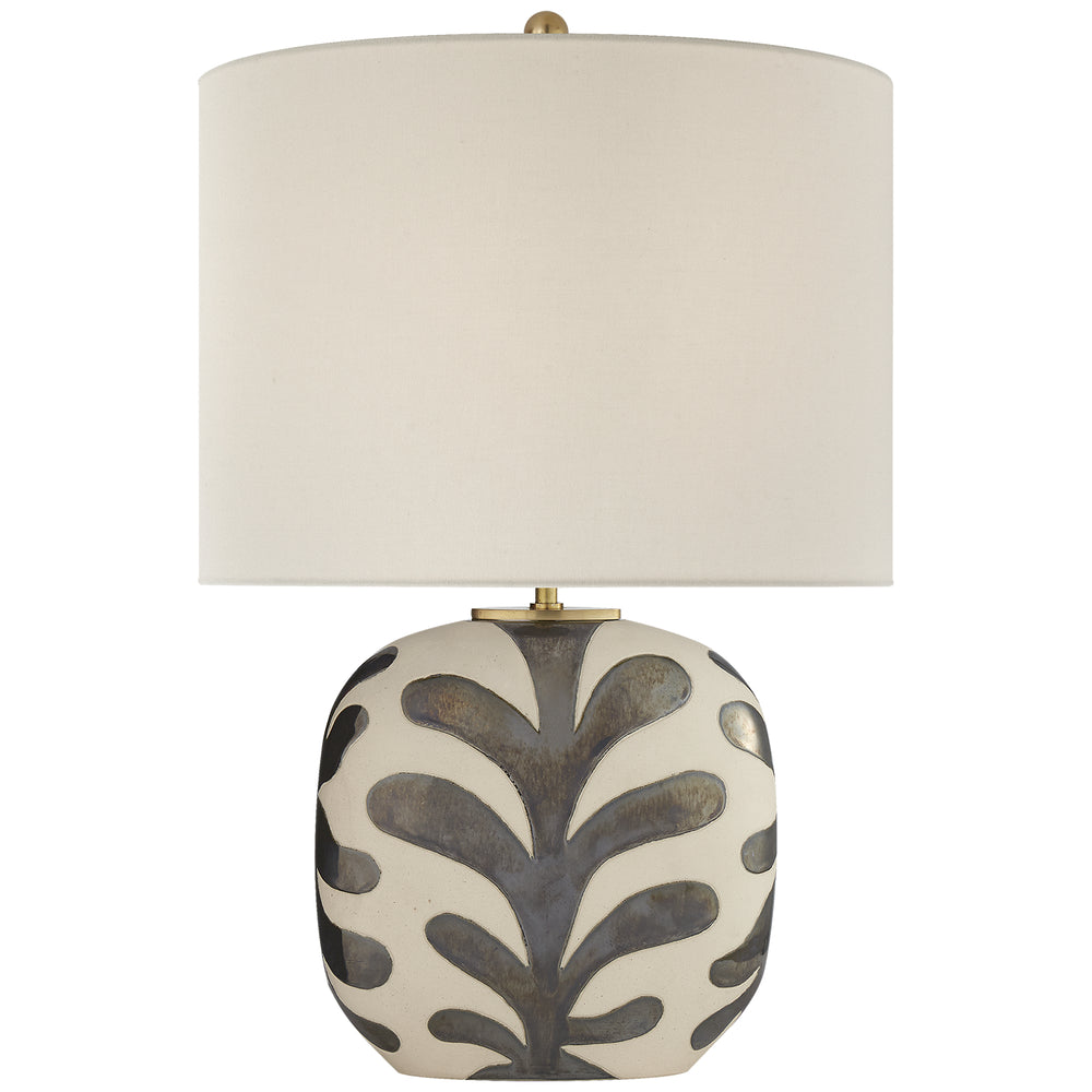 Visual Comfort Signature Canada - One Light Table Lamp - Parkwood - Natural Bisque and Black Pearl- Union Lighting Luminaires Decor