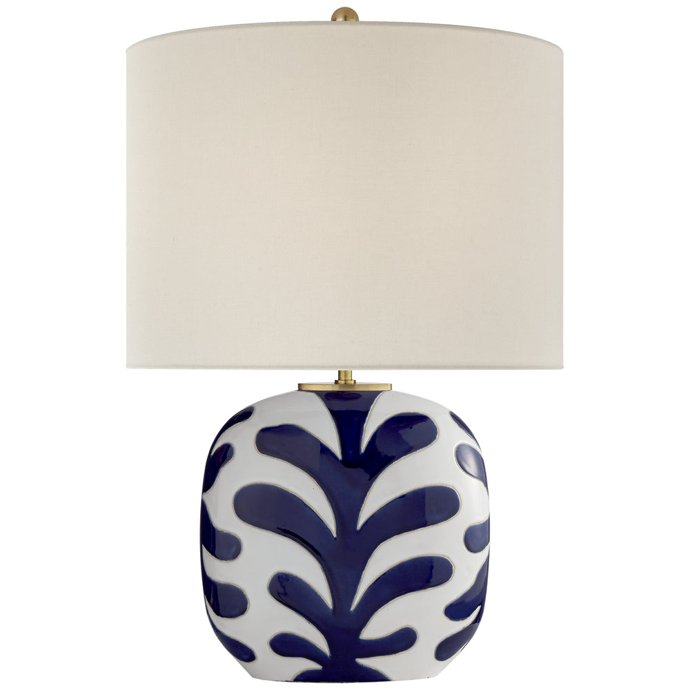 Visual Comfort Signature Canada - One Light Table Lamp - Parkwood - New White and Cobalt- Union Lighting Luminaires Decor