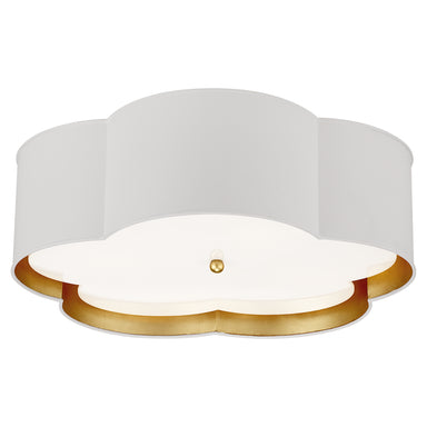 Visual Comfort Signature Canada - Four Light Flush Mount - Bryce - White and Gild- Union Lighting Luminaires Decor