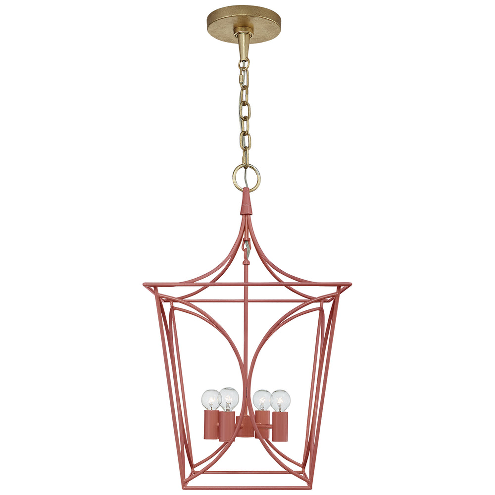 Visual Comfort Signature Canada - Four Light Lantern - Cavanagh - Coral and Gild- Union Lighting Luminaires Decor