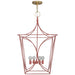 Visual Comfort Signature Canada - Four Light Lantern - Cavanagh - Coral and Gild- Union Lighting Luminaires Decor