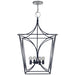 Visual Comfort Signature Canada - Four Light Lantern - Cavanagh - French Navy and Polished Nickel- Union Lighting Luminaires Decor