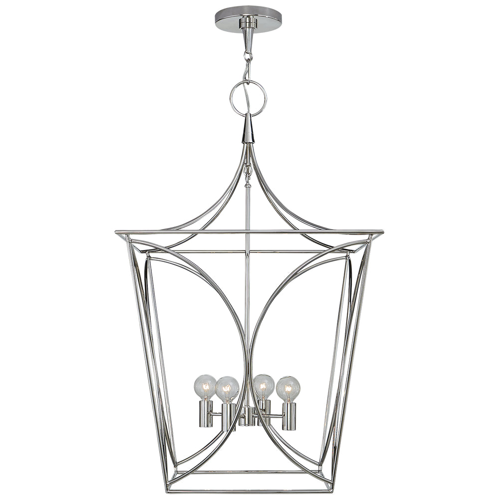 Visual Comfort Signature Canada - Four Light Lantern - Cavanagh - Polished Nickel- Union Lighting Luminaires Decor