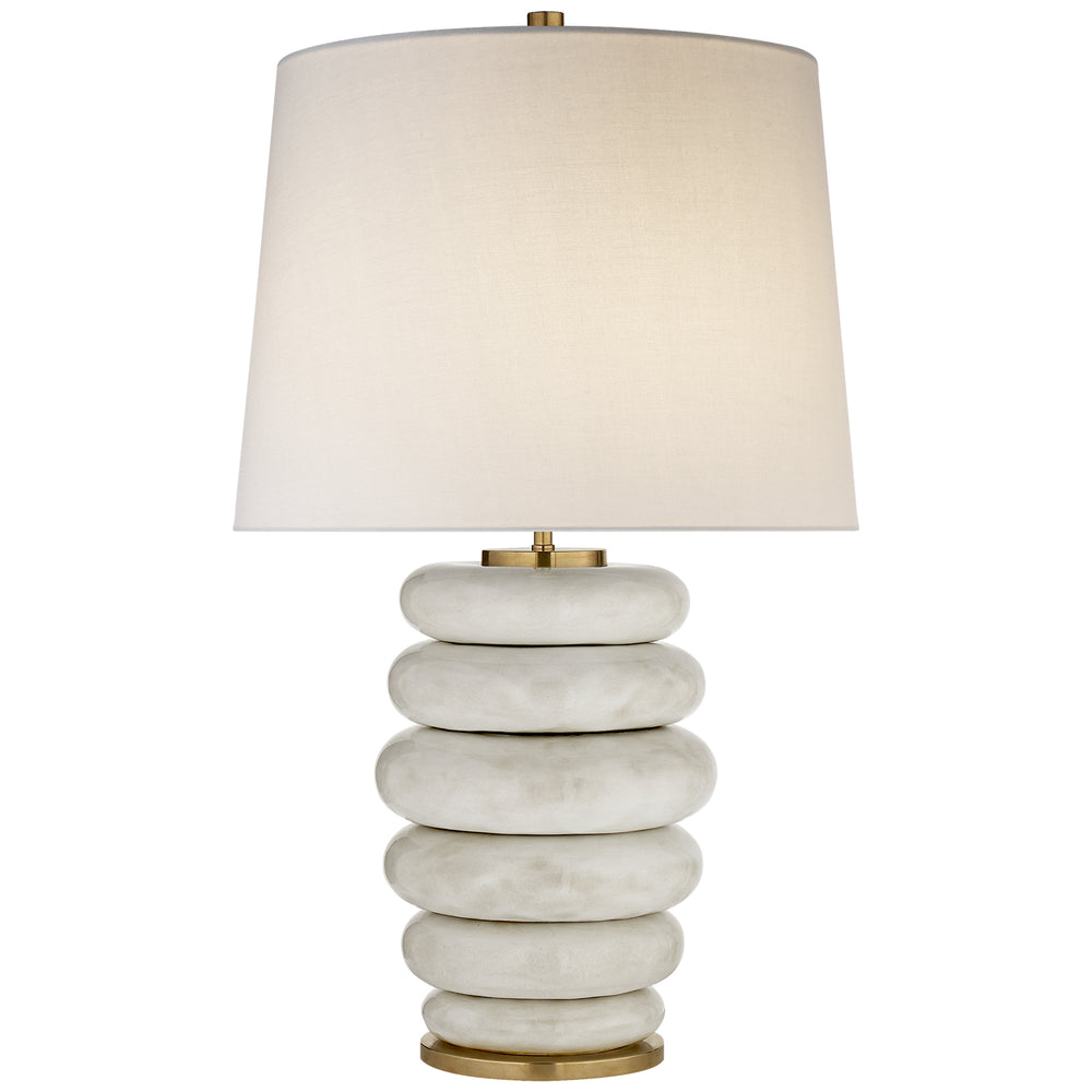 Visual Comfort Signature Canada - One Light Table Lamp - Phoebe - Antiqued White Ceramic- Union Lighting Luminaires Decor