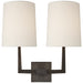 Visual Comfort Signature Canada - Two Light Wall Sconce - Ojai - Bronze- Union Lighting Luminaires Decor