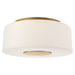 Visual Comfort Signature Canada - Three Light Flush Mount - Acme - Soft Brass- Union Lighting Luminaires Decor