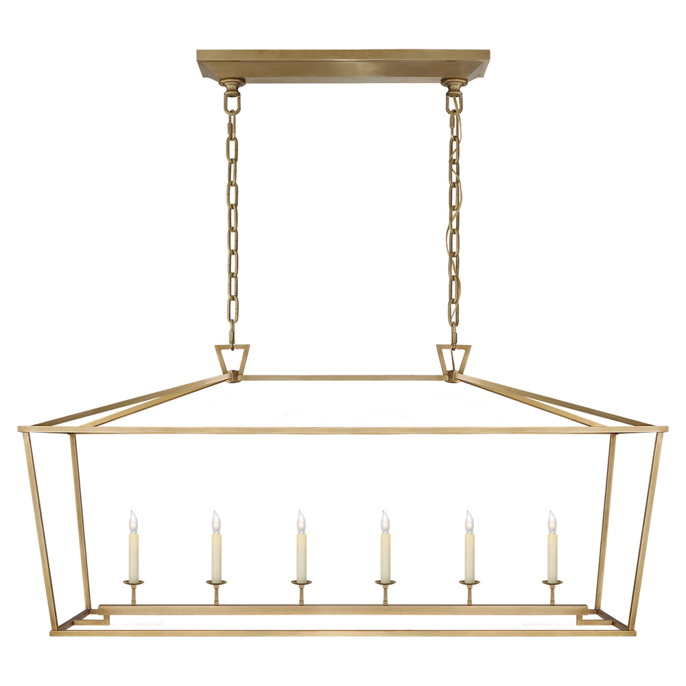 Visual Comfort Signature Canada - Six Light Lantern - Darlana - Antique-Burnished Brass- Union Lighting Luminaires Decor