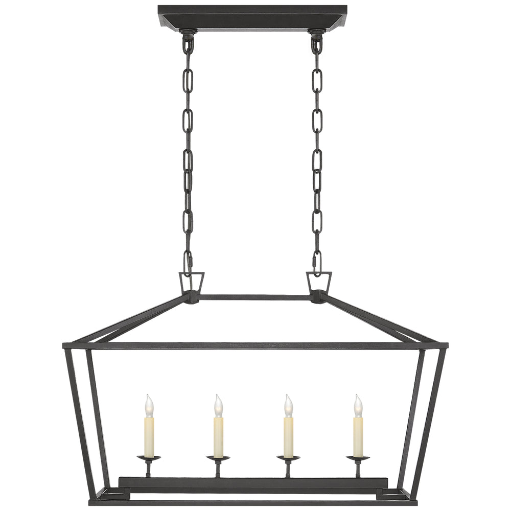 Visual Comfort Signature Canada - Four Light Lantern - Darlana - Aged Iron- Union Lighting Luminaires Decor