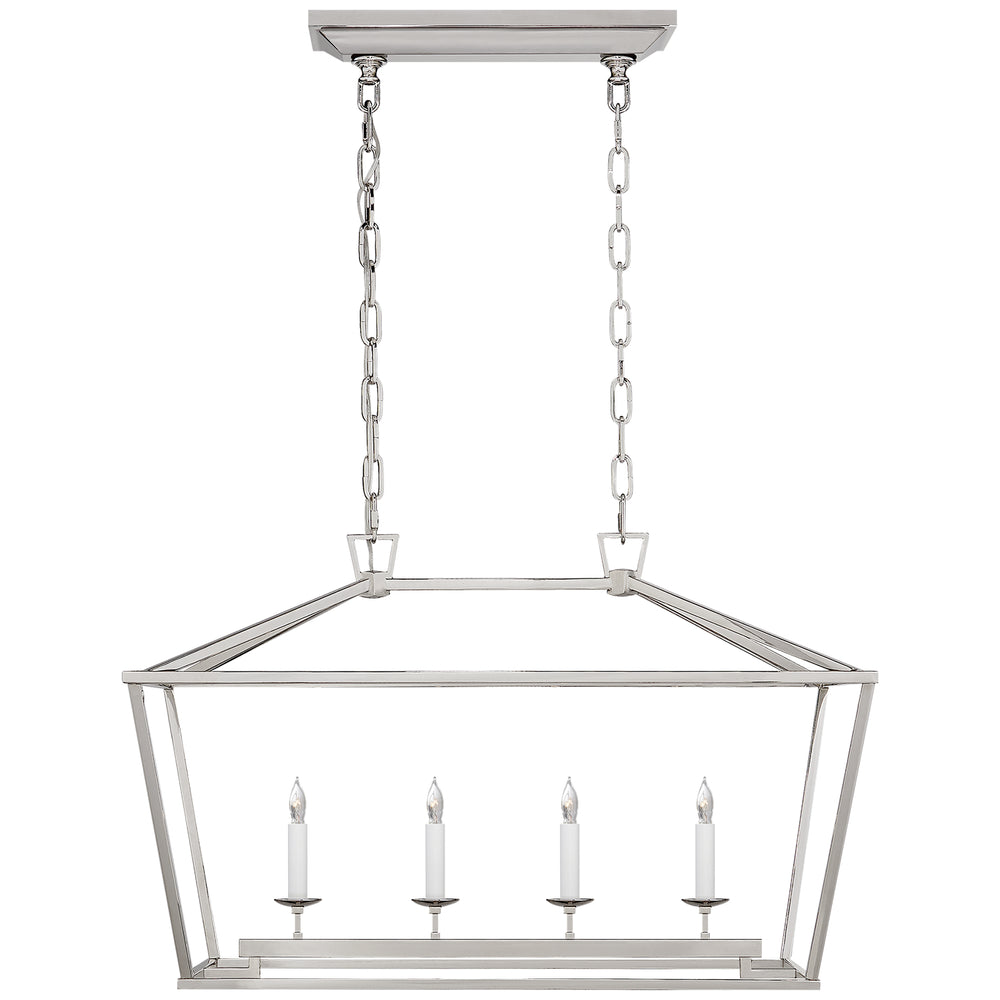 Visual Comfort Signature Canada - Four Light Lantern - Darlana - Polished Nickel- Union Lighting Luminaires Decor