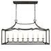 Visual Comfort Signature Canada - Eight Light Linear Pendant - Darlana Fancy - Aged Iron- Union Lighting Luminaires Decor