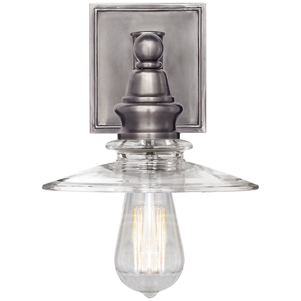 Visual Comfort Signature Canada - One Light Wall Sconce - Covington - Antique Nickel- Union Lighting Luminaires Decor