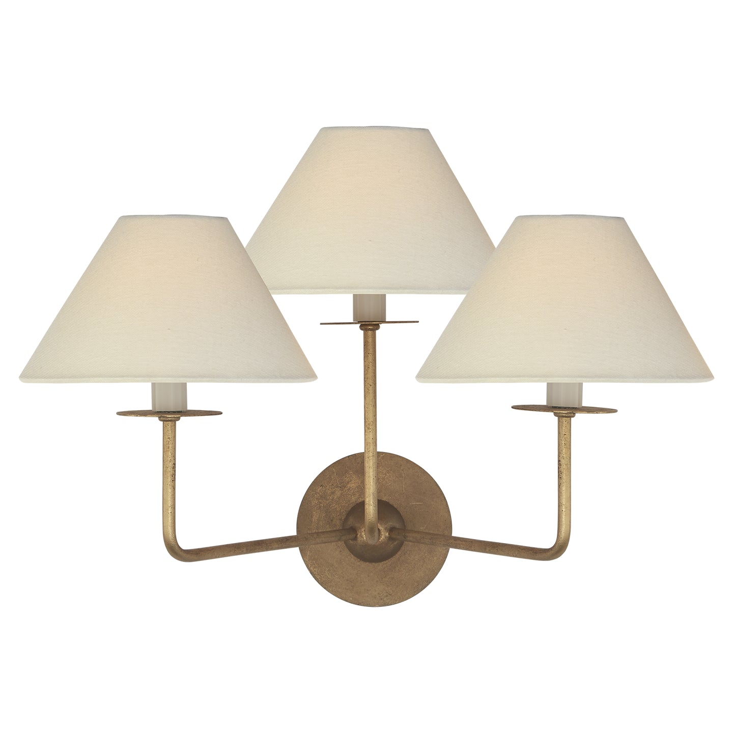 Visual Comfort Signature Canada - Three Light Wall Sconce - Kelley - Gilded Iron- Union Lighting Luminaires Decor