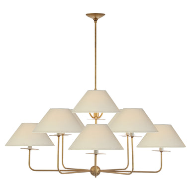 Visual Comfort Signature Canada - Nine Light Chandelier - Kelley - Gilded Iron- Union Lighting Luminaires Decor
