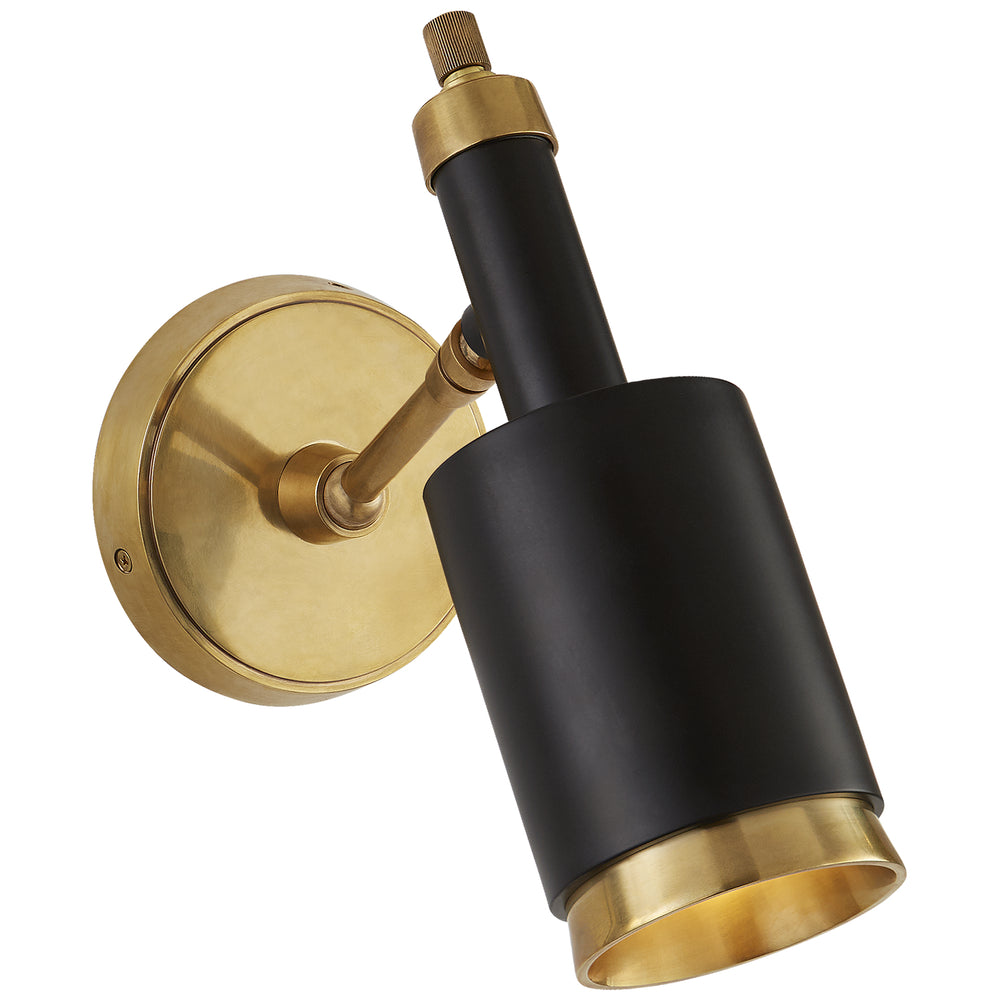 Visual Comfort Signature Canada - One Light Wall Sconce - Anders - Hand-Rubbed Antique Brass and Black- Union Lighting Luminaires Decor
