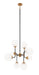 Matteo Canada - Eight Light Chandelier - Particles - Aged Gold Brass- Union Lighting Luminaires Decor