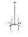 Matteo Canada - Eight Light Chandelier - Particles - Black & Chrome- Union Lighting Luminaires Decor