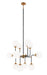 Matteo Canada - 12 Light Pendant - Particles - Aged Gold Brass- Union Lighting Luminaires Decor