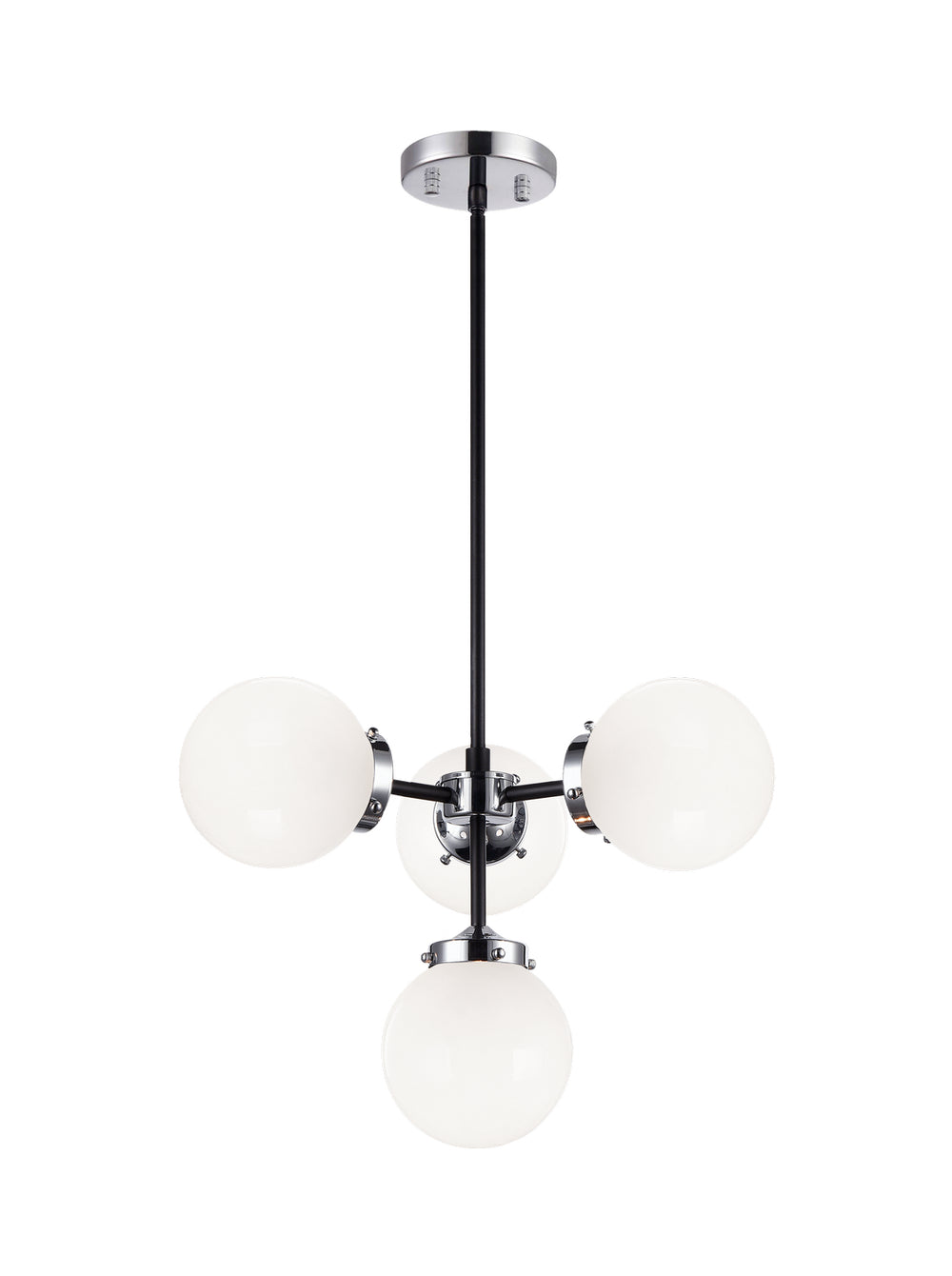 Matteo Canada - Four Light Pendant - Maru - Chrome- Union Lighting Luminaires Decor