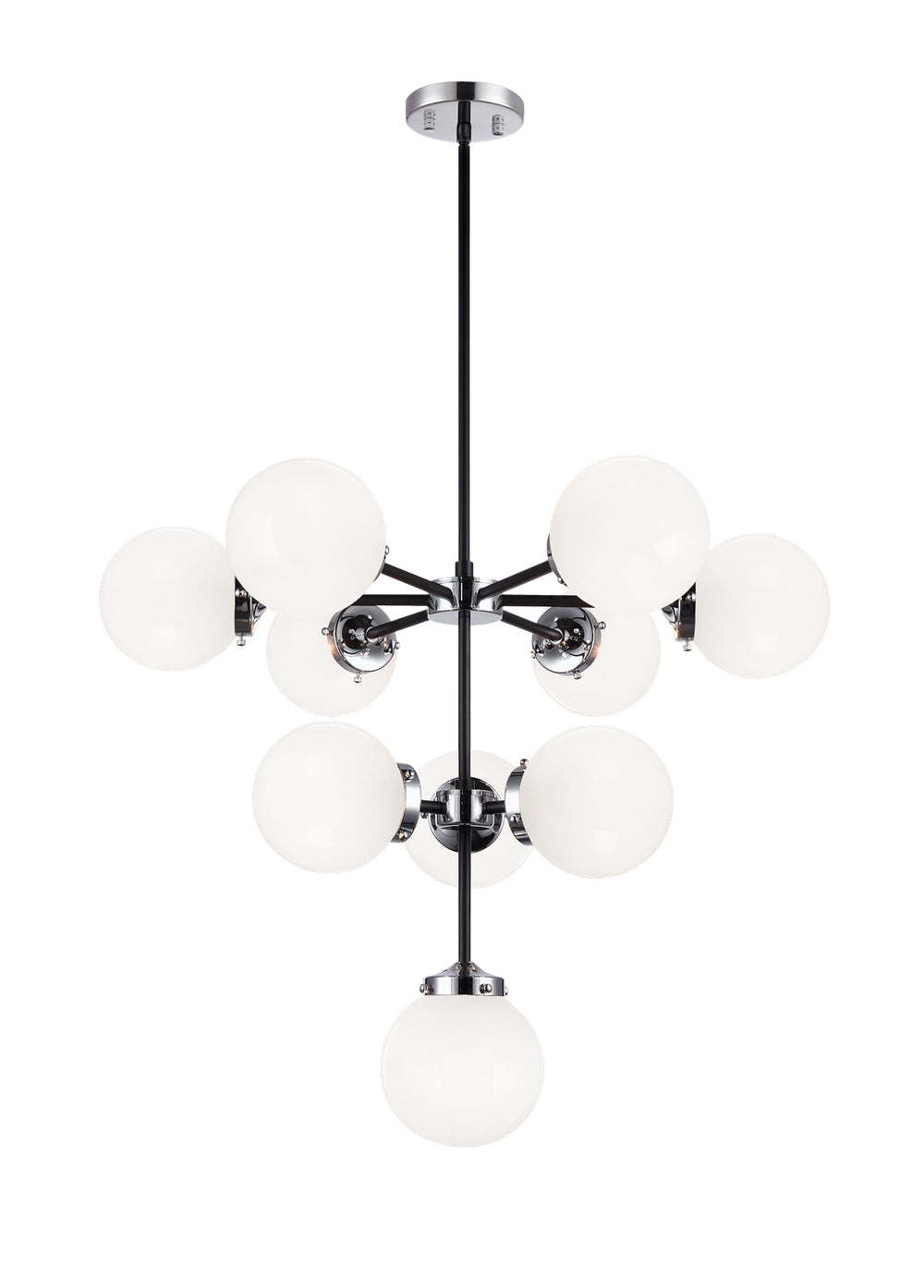 Matteo Canada - Ten Light Pendant - Maru - Chrome- Union Lighting Luminaires Decor